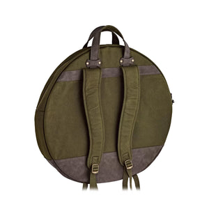 MEINL Cymbals MWC22GR 22inch Waxed Canvas Backpack Cymbal Bag, Forest Green