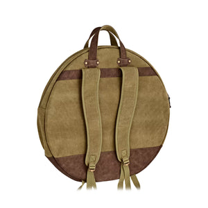 MEINL Cymbals MWC22KH 22inch Waxed Canvas Backpack Cymbal Bag, Vintage Khaki