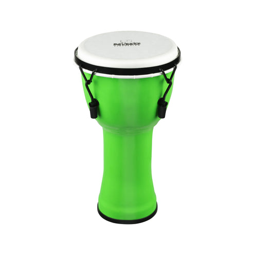 NINO Percussion NINO-PMDJ-GR 8inch Synthetic Djembe, Green