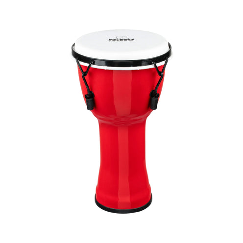 NINO Percussion NINO-PMDJ-R 8inch Synthetic Djembe, Red