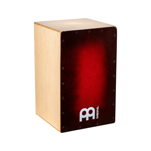 MEINL Percussion SC100RDB Snarecraft Cajon, Red Burst