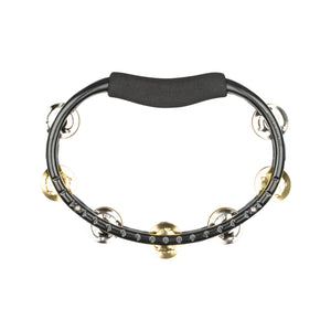 MEINL Percussion TMT1M-BK Hand Held Molded ABS Tambourine, Mixed Jingles, Black