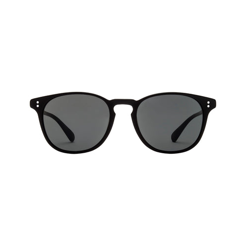 Rocket Eyewear MTO P3 (Raised Asian Fit) Classic Sunglasses, Matte Black/Grey
