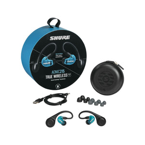 Shure Aonic 215 Gen 2 True Wireless Sound Isolating Earphones, Blue