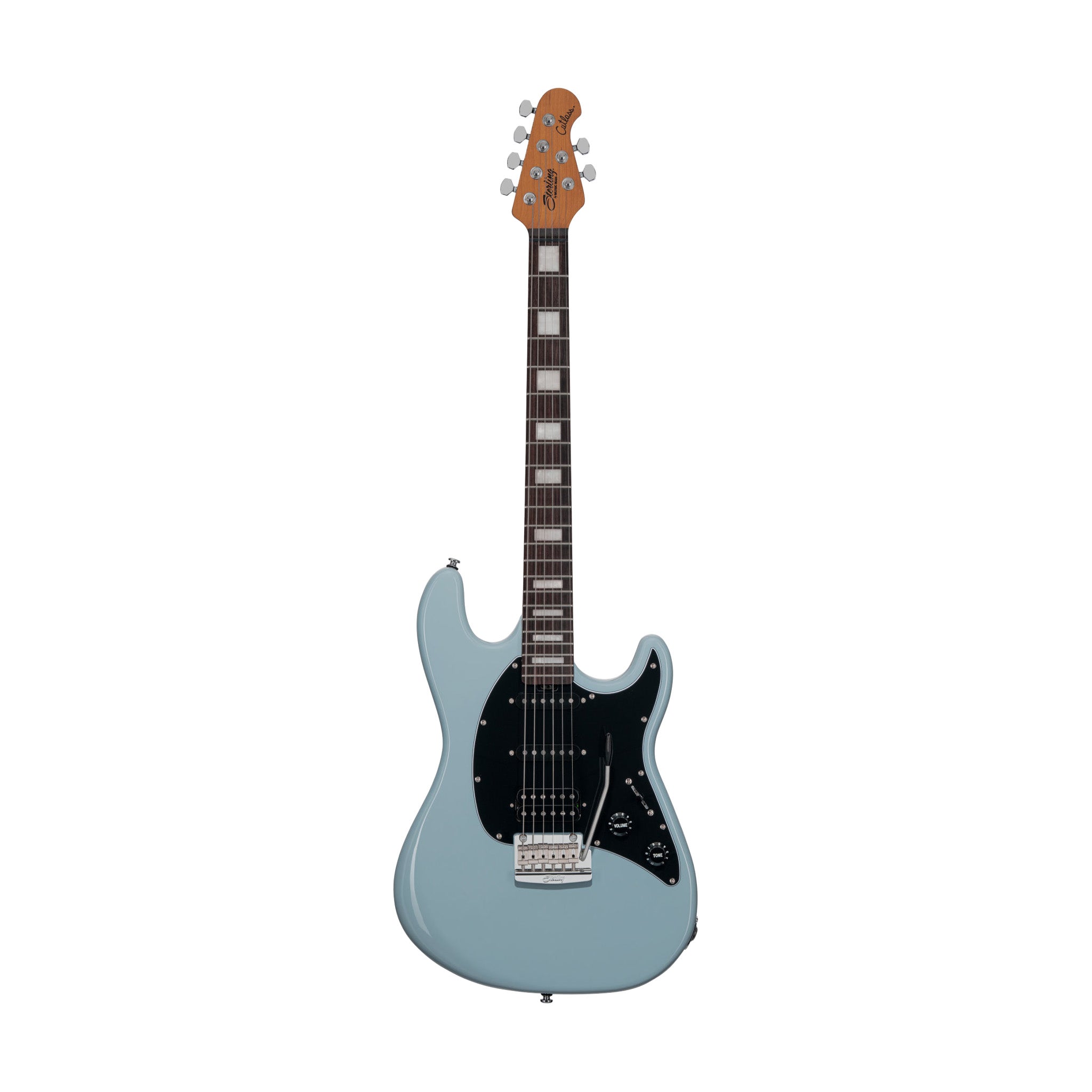Sterling by Music Man CT50XHSS Cutlass Plus HSS Electric Guitar, Aqua Grey