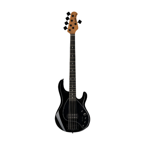 Sterling By Music Man DarkRay 5-String Bass Guitar, Ebony FB, Black