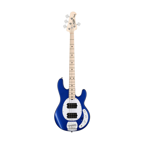 Sterling S.U.B Series Ray4 HH 4-String Electric Bass Guitar, Cobra Blue