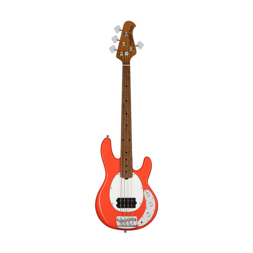 Sterling by Music Man StingRay Short Scale 4-String Electric Bass Guitar, Fiesta Red