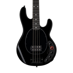 Sterling by Music Man DarkRay Bass Guitar, Ebony FB, Black