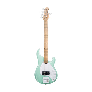 Sterling S.U.B Series RAY5 5-String Electric Bass Guitar, Maple FB, Mint Green