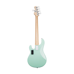 Sterling S.U.B Series RAY5 5-String Electric Bass Guitar, Maple FB, Mint Green