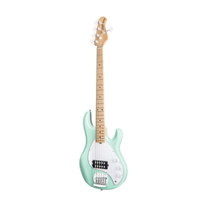 Sterling S.U.B Series RAY5 5-String Electric Bass Guitar, Maple FB, Mint Green