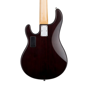 Sterling S.U.B Series RAY5 5-String Electric Bass Guitar, Jatoba FB, Walnut Satin