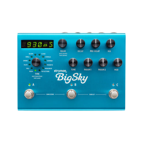 Strymon BigSky Reverb Guitar Effects Pedal w/o adapter