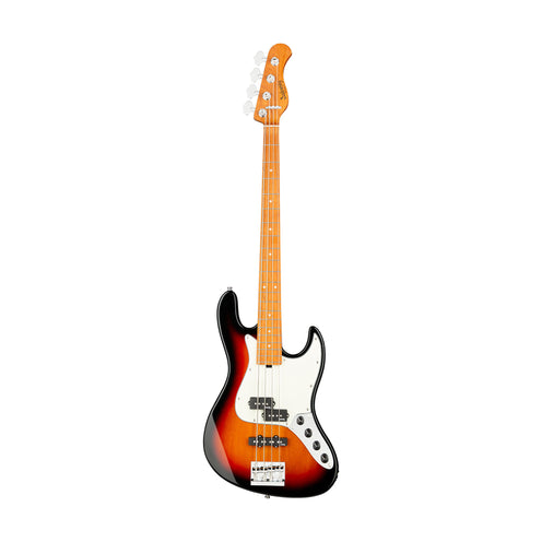 Sadowsky MetroExpress 21-Fret Hybrid 4-String P/J Bass, Tobacco Sunburst Transparent High Polish