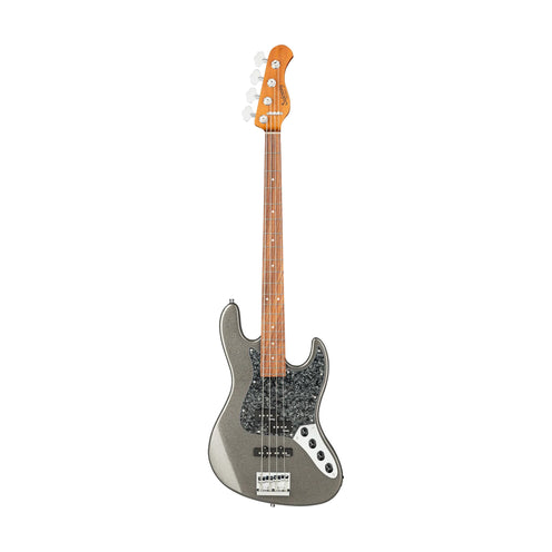 Sadowsky MetroExpress 21-Fret Hybrid 4-String P/J Bass, Solid Silver Metallic High Polish