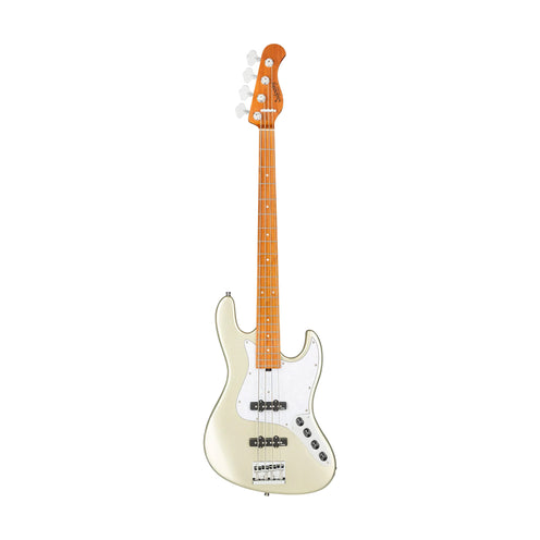 Sadowsky MetroExpress 21-Fret Vintage 4-String J/J Bass, Solid Champagne Metallic High Polish
