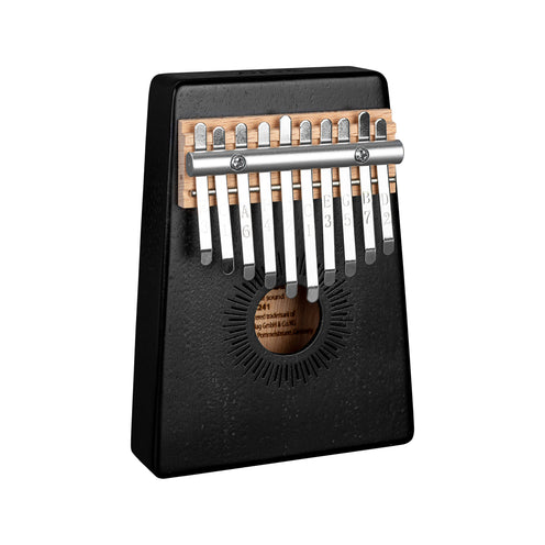 Sela SE-241 Hollowbody Mahogany Kalimba 10 Keys w/Bag, Black