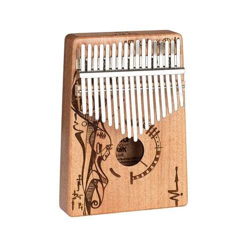 Sela SE-250 Art Series Kalimba 17 Keys w/Bag, Peaceful Mind