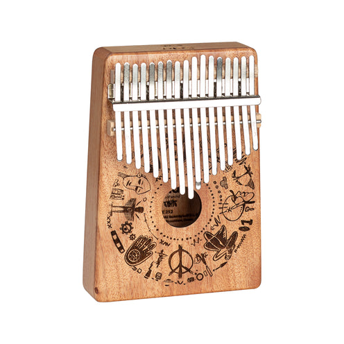 Sela SE-252 Art Series Kalimba 17 Keys w/Bag, Free Spirit