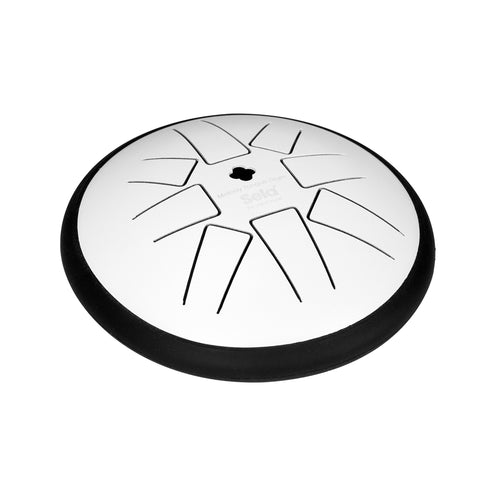 Sela SE-363 Melody Series 6 Inch Tongue Drum w/Bag & Mallet in G Minor, White