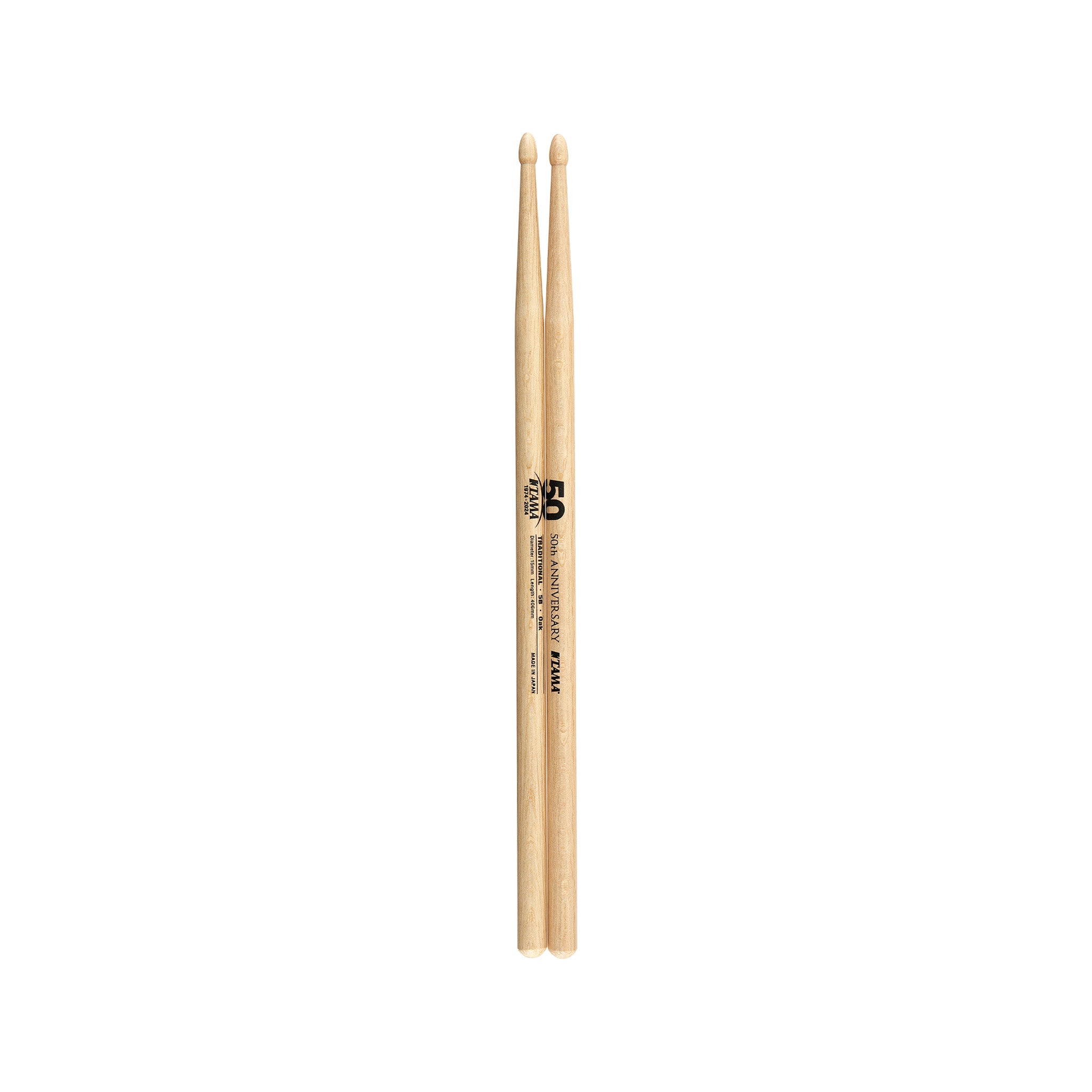 TAMA 5B-50TH Traditional Series 50th Anniversary Logo 5B Oak Stick