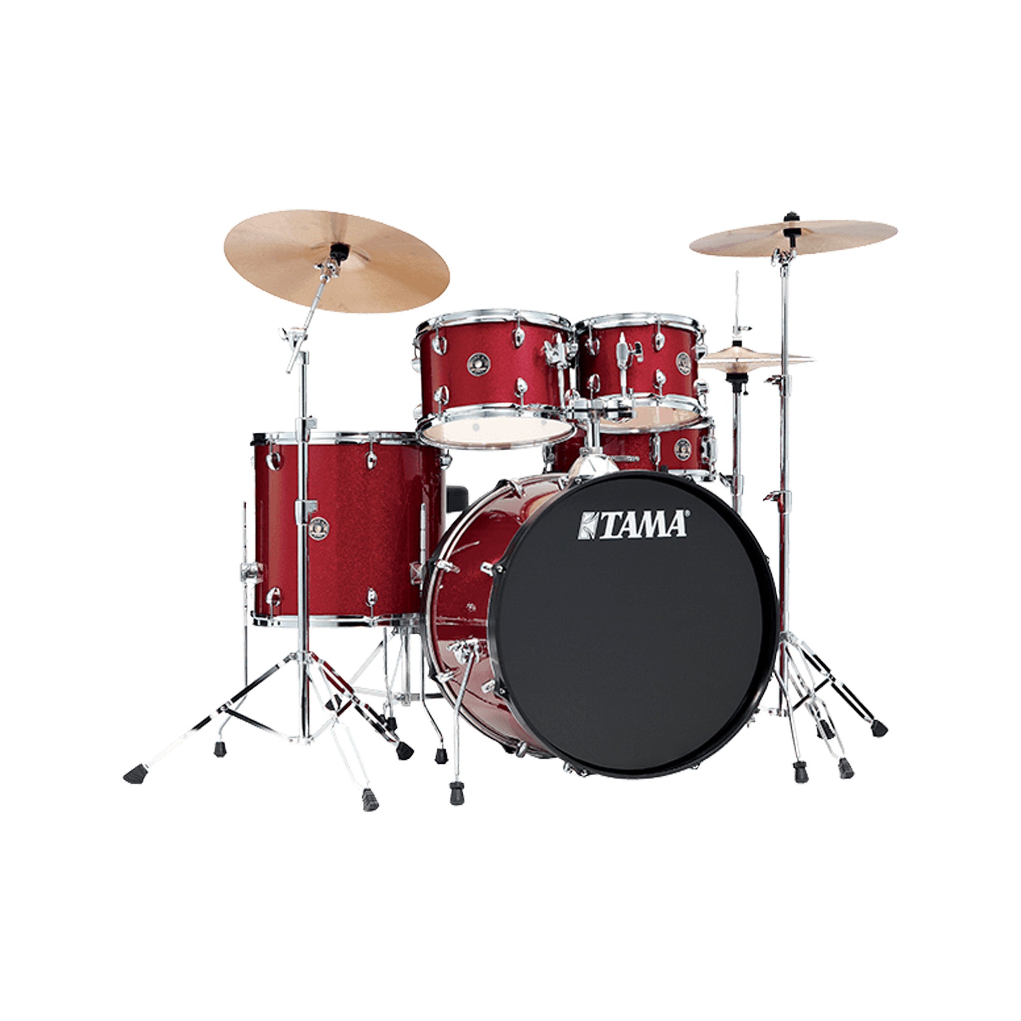 TAMA RM50YH6C-CPM Rhythm Mate 5-Piece Drum Kit w/Hardware and Cymbals, Candy Apple Mist