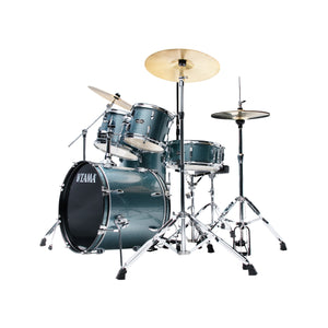 TAMA ST50H6-SEM Stagestar 5-Piece Drum Kit w/ Hardware+Throne, Sea Blue Mist
