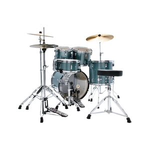 TAMA ST50H6-SEM Stagestar 5-Piece Drum Kit w/ Hardware+Throne, Sea Blue Mist