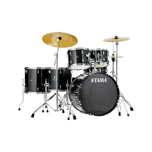 TAMA ST62H6-BNS Stagestar 6-Piece Drum Kit w/ Hardware+Throne, Black Night Sparkle