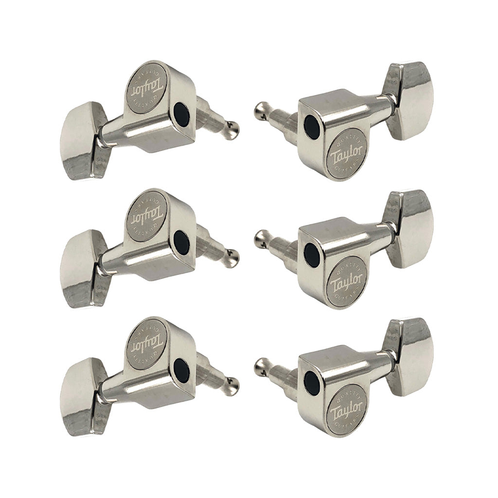 Taylor Acoustic Guitar Tuners, 1:18, 6-String, Polished Nickel