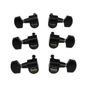 Taylor Acoustic Guitar Tuners, 1:18, 6-String, Satin Black