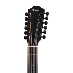Taylor 250ce Plus 12-string Acoustic-Electric Guitar w/Case, Black