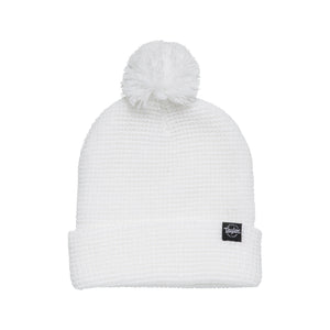 Taylor Beanie w/Logo, Waffle Knit