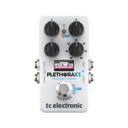 TC Electronic PLETHORA X1 TonePrint Loader with 14 Legendary TC Guitar Effects & MASH Footswitch