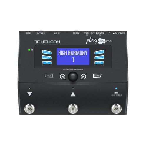 TC-Helicon Play Acoustic Vocal and Guitar Effects Pedal, UK Plug