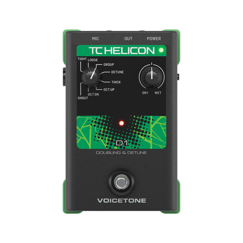 TC-Helicon VoiceTone D1 Doubling and Detune Vocal Effects Pedal, UK Plug