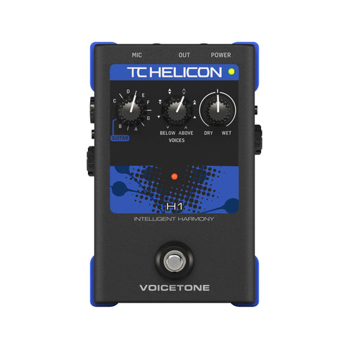TC-Helicon VoiceTone H1 Intelligent Harmony Vocal Effects Pedal, UK Plug