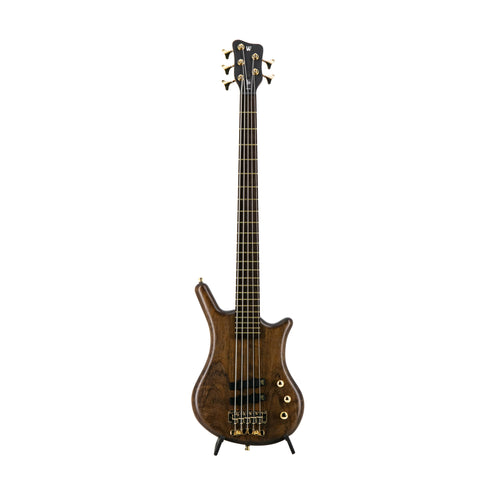 Warwick WGPS Thumb BO Fretted act/act Ovangkol 5-String Bass w/Bag, Gold Hardware, Nirvana Black