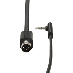 Rockboard by Warwick Flat TRS to MIDI Cable, Type A, 30 cm / 11 13/16 Inch, Black