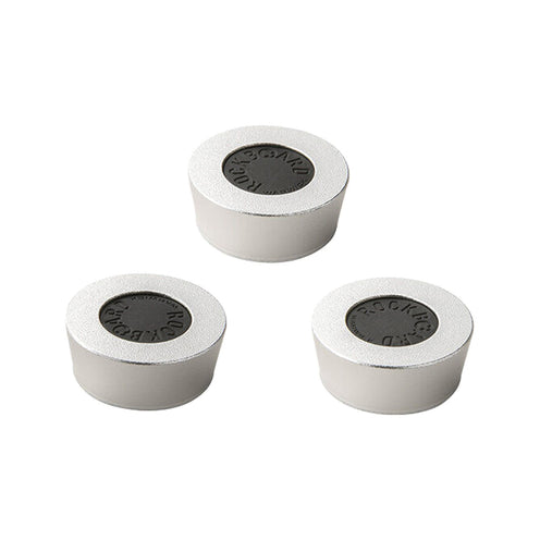 RockBoard by Warwick RBO FT BIGTOE BK BigToe Footswitch Topper, 3-Piece, Silver