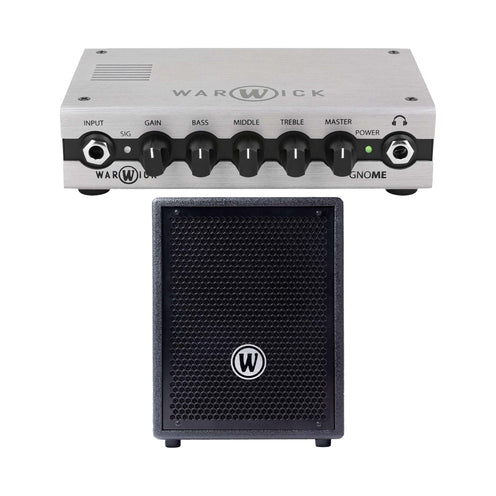 Warwick Gnome 200W Pocket Bass Amp Head with 1x10 Cabinet