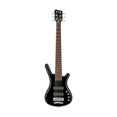Warwick RockBass Corvette Basic 6-String Bass Guitar, Solid Black High Polish