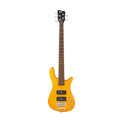 Warwick RockBass Streamer Standard 5-String Bass Guitar, Honey Violin Transparent Satin