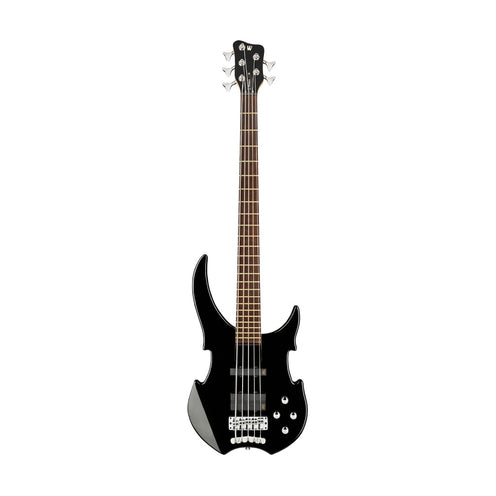 Warwick RockBass Vampyre 5-String Bass Guitar, Solid Black High Polish