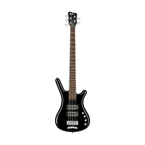 Warwick RockBass Corvette $$ 5-String Bass Guitar, Solid Black High Polish