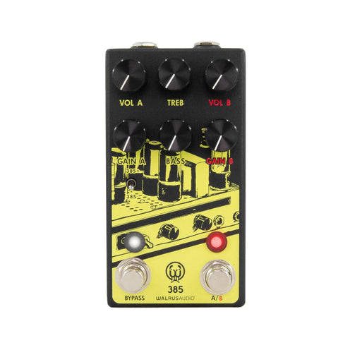 Walrus Audio 385 Overdrive MKII Guitar Effects Pedal, Yellow