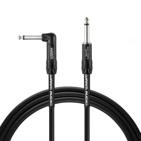 Warm Audio Pro Series Straight to Right Angle Instrument Cable, 20ft