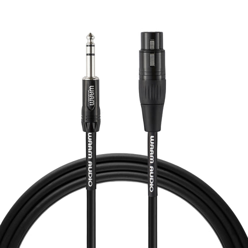Warm Audio Pro Series XLR Female to TRS Male Cable, 6ft
