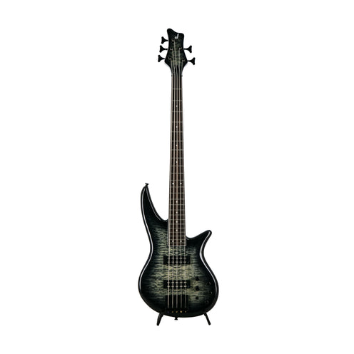 Jackson X Series Spectra Bass SBXQ V Electric Guitar, Laurel FB, Transparent Black Burst, ISJ210XXXX